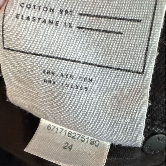 AYR The Frenchie Black Mid Rise Crop Jeans - Picture 12 of 12